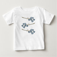 Elegante Blue Watercolor-Blume