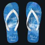 Elegante Blue White Wedding Trauzeugin Flip Flops<br><div class="desc">Diese eleganten Flip Flops mit klassisch blauen und weißen Farbverlaufsmustern sind ein unvergessliches Geschenk für Hochzeitsfeier-Mitglieder: Braut, Brautjungfrauen, Brautmutter, Trauzeugin... Sie fügen Ihrem Hochzeitstag, Junggeselinnen-Abschied oder anderen Feierlichkeiten eine stilvolle Glamour hinzu. Strich Anpassen Sie es mit Ihrer Formulierung durch die Vorlagenfelder. Wenn Sie gewollt haben, um den Stil, die Farbe...</div>