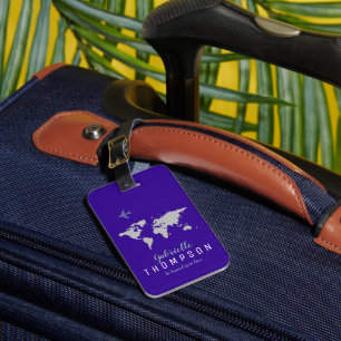 Elegante Blue World Adventures Reisen Gepäckanhänger