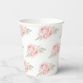 Elegante Blues Rose Rose Paper Cups Pappbecher
