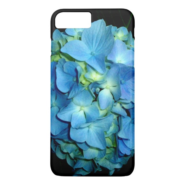 Elegante blühende Blume Blue Hydrangea Case-Mate iPhone Hülle (Rückseite)