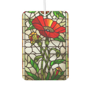 Elegante Blume aus gepolstertem Glas Autolufterfrischer