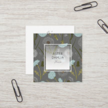 Elegante Blume aus Grau Blue Dandelion
