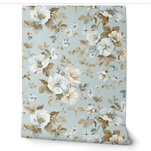 Elegante Blume aus Weiß und Elfenbeinküste Tapete