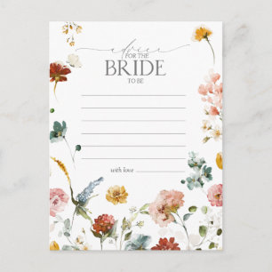 Elegante Blume beraten die Braut Postkarte