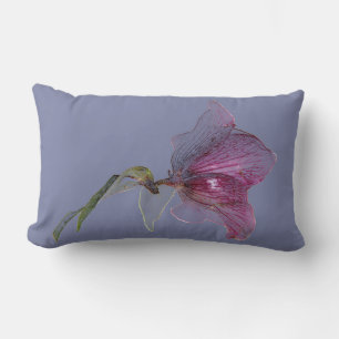 Elegante Blume Design Pastell lila Lendenkissen