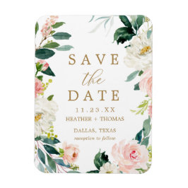 Elegante Blume Einfach die Date Magnet Card speich