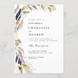 Elegante Blume Einladung