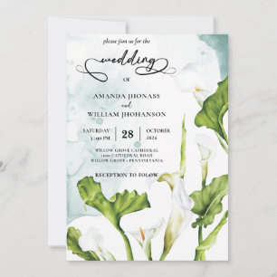 Elegante Blume Einladung