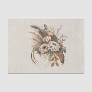 Elegante Blume Folien und Feathers Seidenpapier