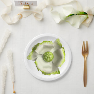 Elegante Blume Frühjahr Sommerhochzeit Geburtstag Pappteller