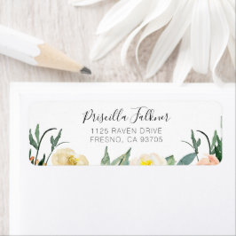 Elegante Blume für Peach und Cream Watercolor