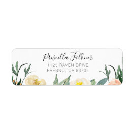 Elegante Blume für Peach und Cream Watercolor