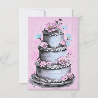 Elegante Blume Geburtstagskarte Karte