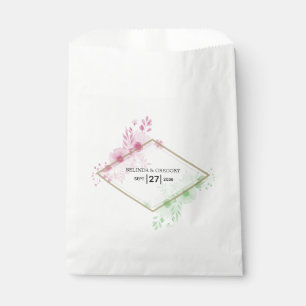 Elegante Blume Hochzeit Geschenktütchen