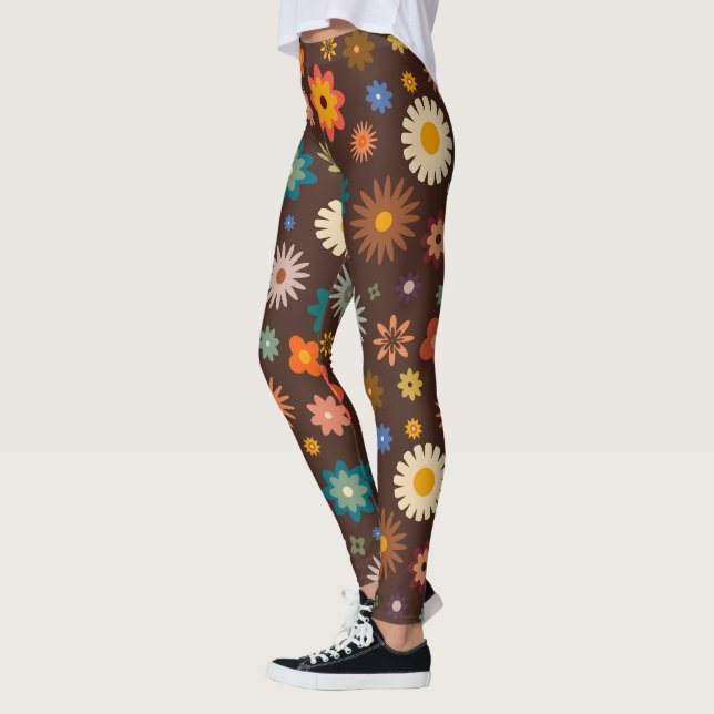 Elegante Blume im Blumenwald Leggings (Links)