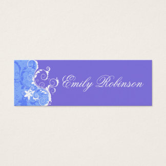 Elegante Blume in Blau und Weiß