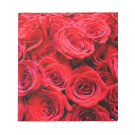 Elegante Blume mit Blumen Rote Rose Rose Garten Notizblock