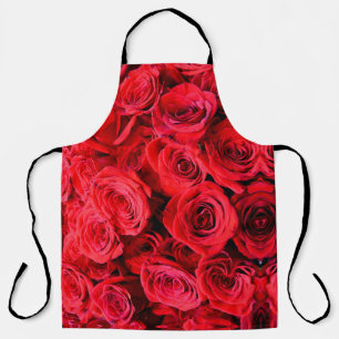 Elegante Blume mit Blumen Rote Rose Rose Garten Schürze