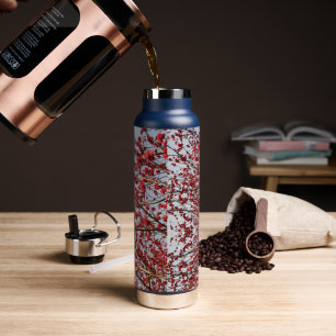 Elegante Blume Muster Blossom Trinkflasche