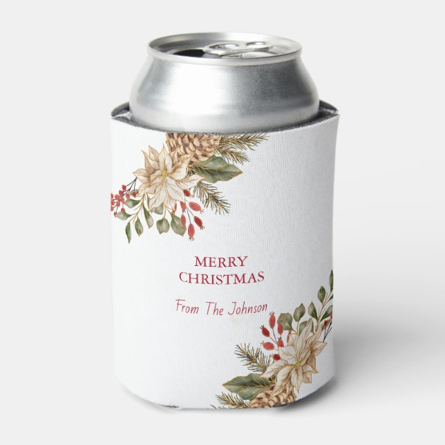Elegante Blume Pines Dosenkühler (Kanne Vorderseite)