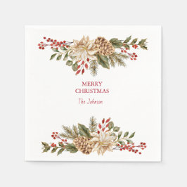 Elegante Blume Pines Serviette