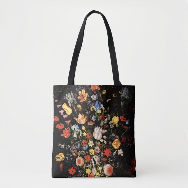 Elegante Blume Schwarze Vintage Blüte (Vorderseite)