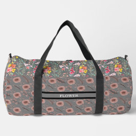 Elegante Blume Wasserfarbe individuell anpassen Duffle Bag