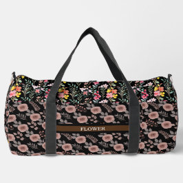 Elegante Blume Wasserfarbe individuell anpassen Duffle Bag