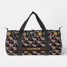Elegante Blume Wasserfarbe individuell anpassen Duffle Bag