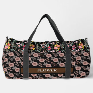 Elegante Blume Wasserfarbe individuell anpassen Duffle Bag