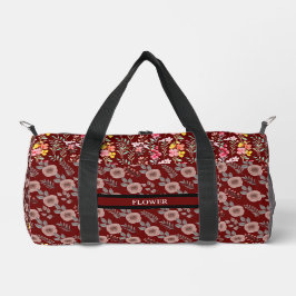 Elegante Blume Wasserfarbe individuell anpassen Duffle Bag