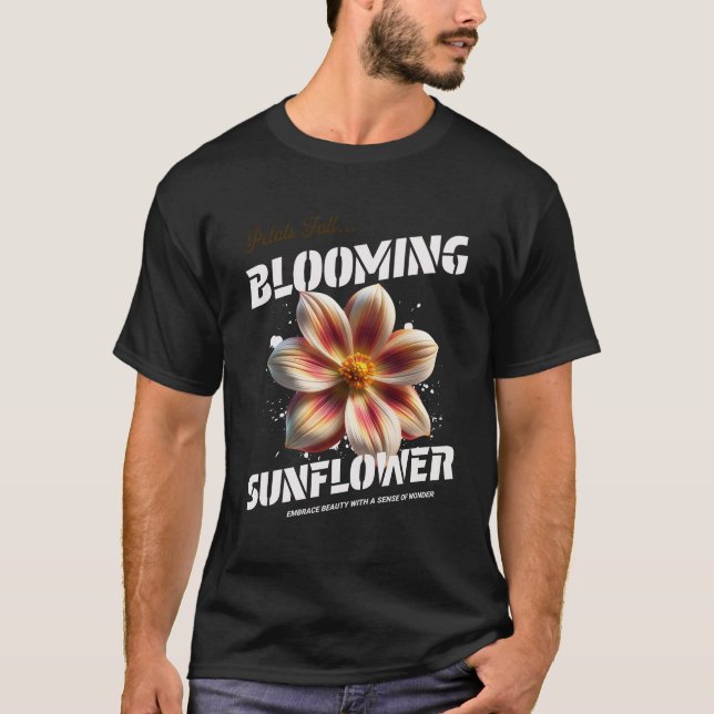 Elegante Blume Wasserfarben - Schöne Handtasche T-Shirt (Vorderseite)