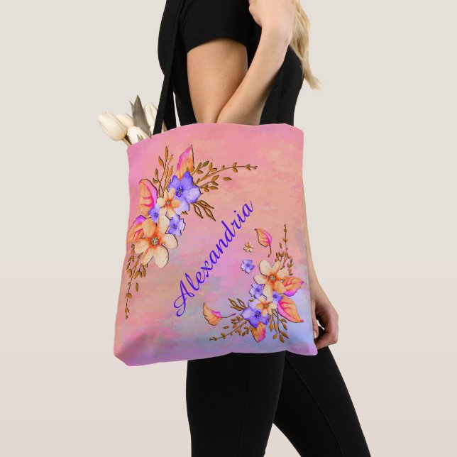 Elegante Blume Watercolor Chic Floral Personalize (Von Nahem)