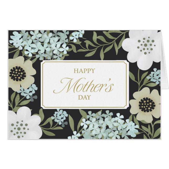 Elegante Blume zum Muttertag (Vorderseite (Horizontal))