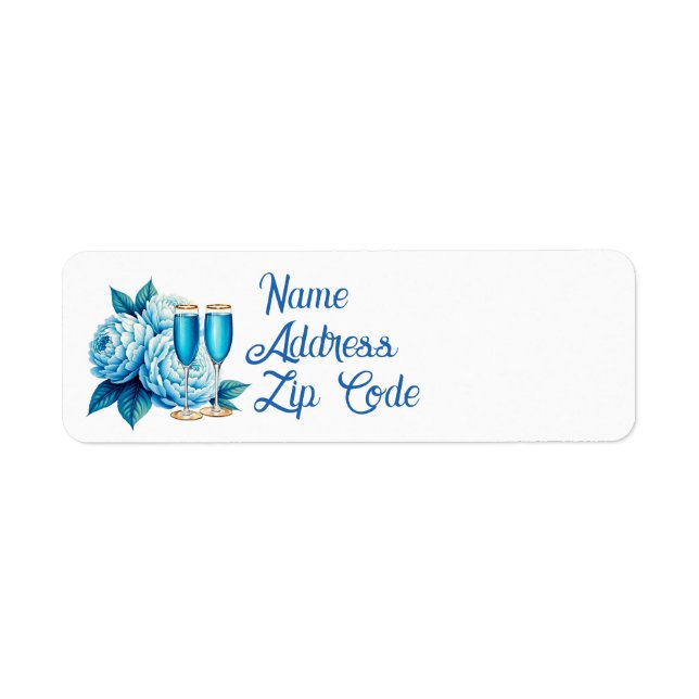 Elegante Blumen Champagner Hochzeit anpassbar  (Vorne)