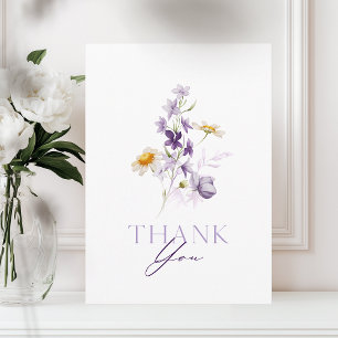 Elegante Blumen-Dankeskarten Dankeskarte