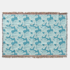 Elegante Blumen-Decke mit vintage Charme Decke