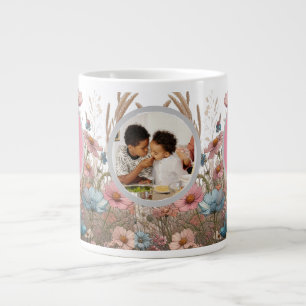Elegante Blumen-Garten-Wildblumen-Tasse für Mama Jumbo-Tasse