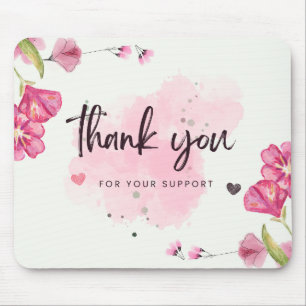 Elegante Blumen Geschäft Danke für Ihren Kauf Mousepad