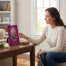 Elegante Blumen im Love Memory Plaque