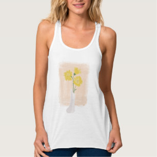 Elegante Blumen im Vase Tank Top