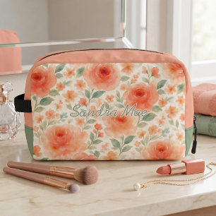 Elegante Blumen-Kunst-Muster-Kosmetiktasche Waschbeutel