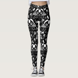 Elegante Blumen Leggings