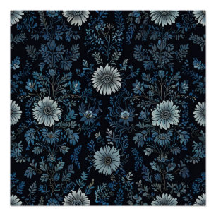 Elegante Blumen Poster