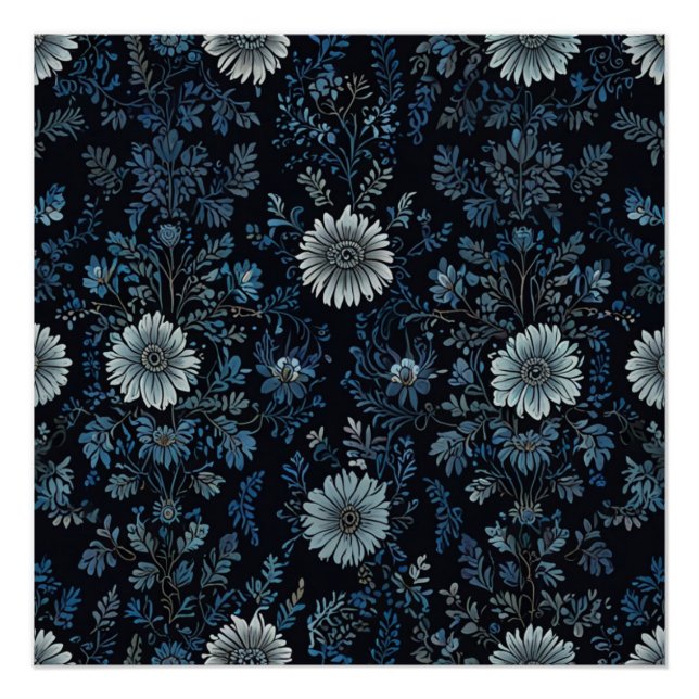 Elegante Blumen Poster (Vorderseite)
