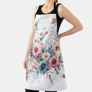 Elegante Blumen Schürze