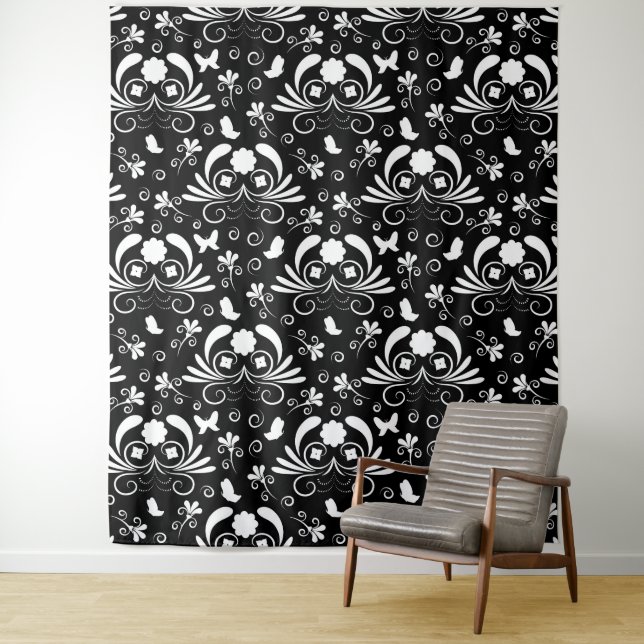 Elegante Blumen Wandteppich (Beispiel)