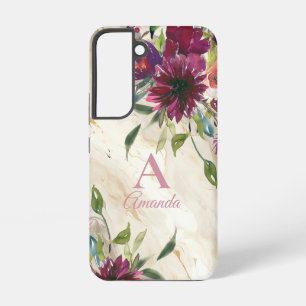 Elegante Blumen-Wildblumen Samsung Galaxy Hülle