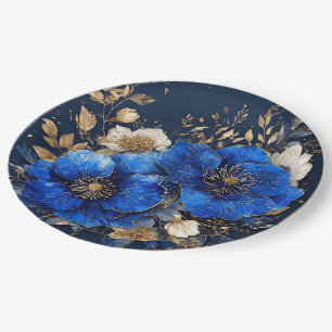 Elegante Blumenarchitektur Pappteller